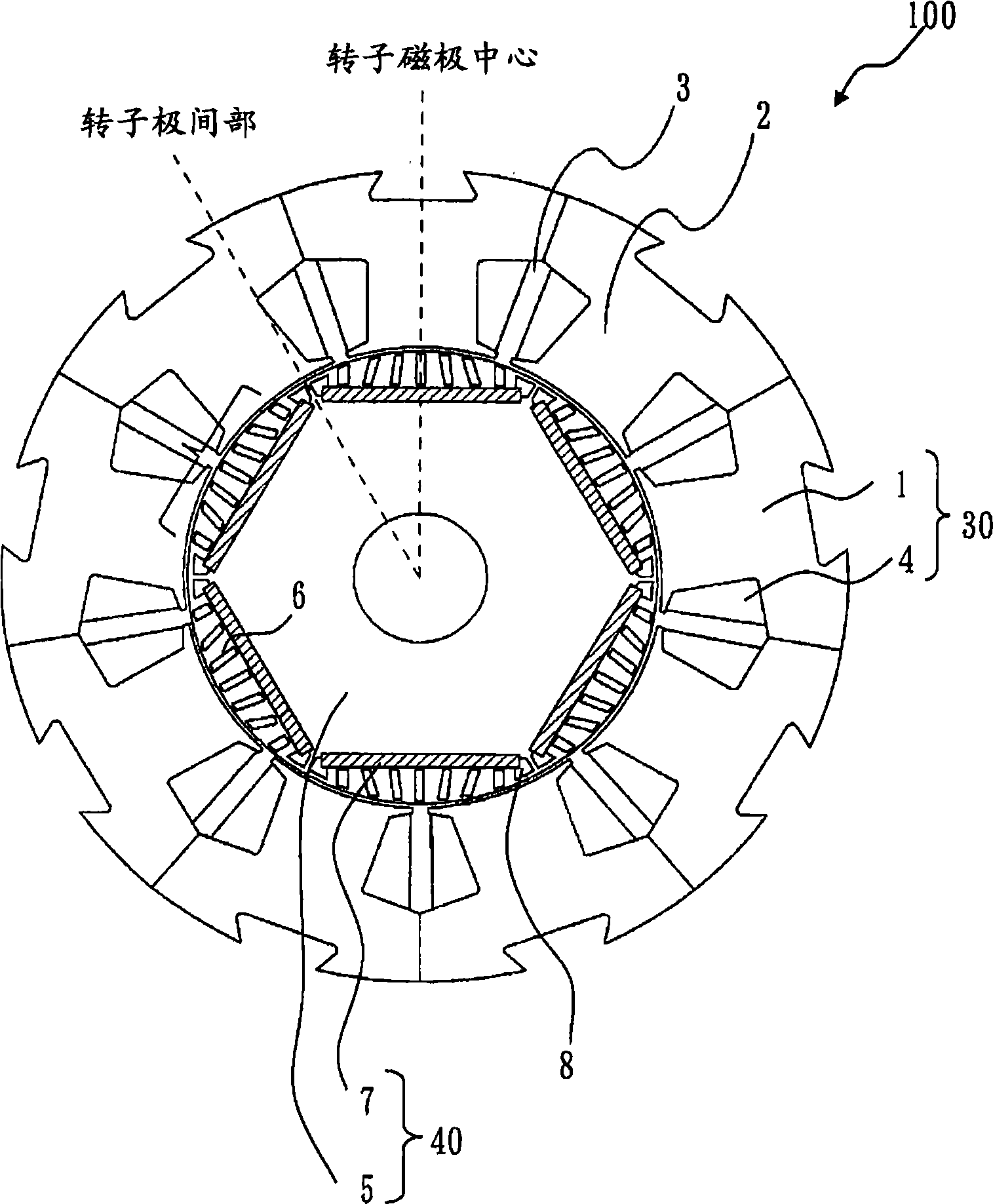 Permanent magnet synchronous motor and enclosed compressor