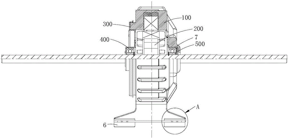 Plastic package coil motor