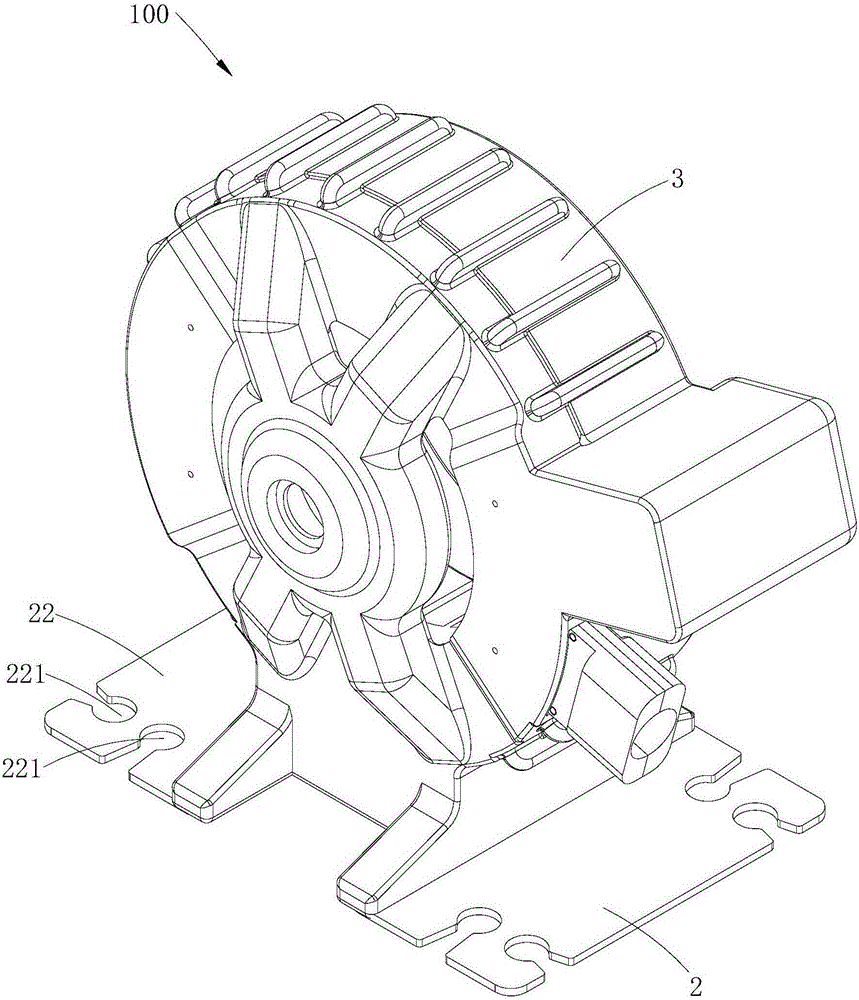 Plastic package coil motor