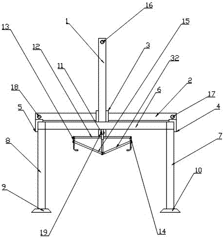 Automatic tray unloading and stacking device of cubic seedling machine seedling trays