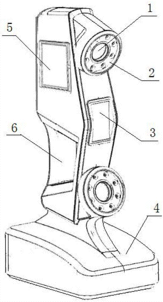 Wireless handheld three-dimensional scanning equipment for acquiring three-dimensional shapes of object surfaces