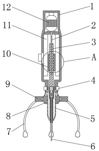 Acupuncture device for osteosarcoma adjuvant therapy