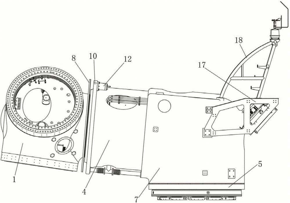 Improved structure of compact type wind power generating set