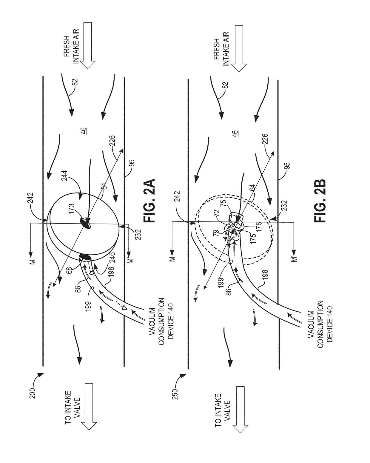 Method and system for vacuum generation using a throttle comprising a hollow passage