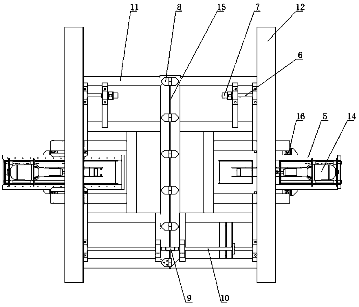 Combined double-track drilling machine and automatic drilling method