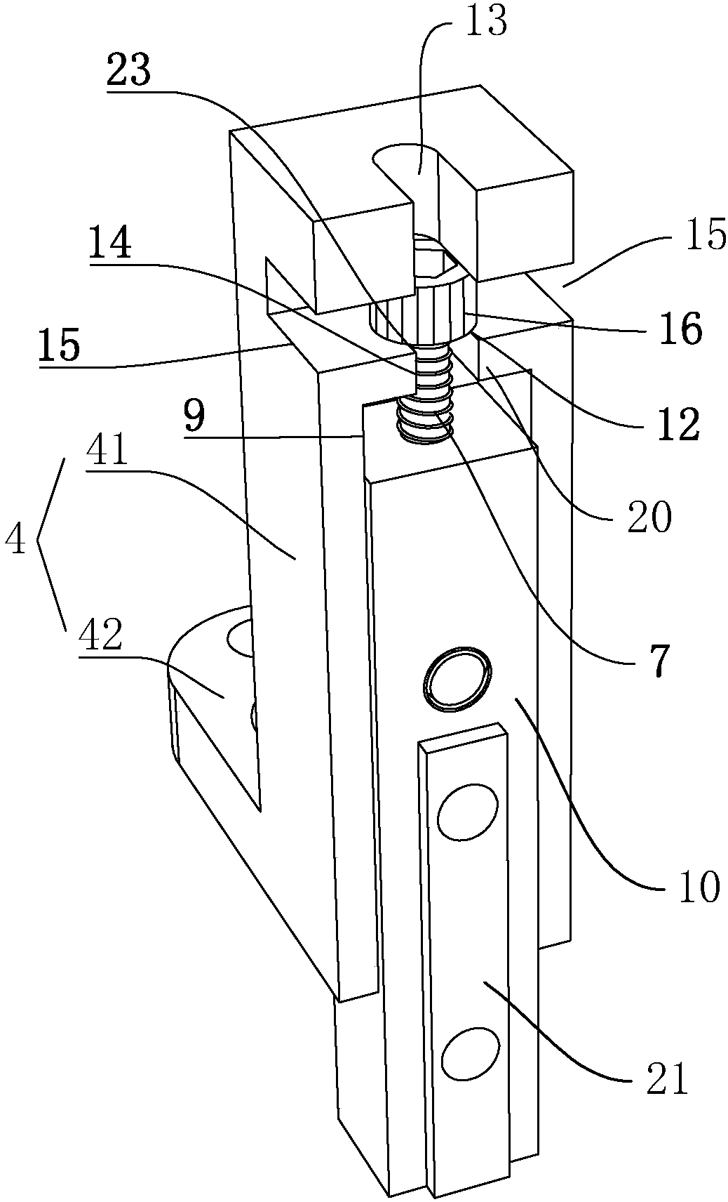 Fixing seat of needle selector of circular knitting machine