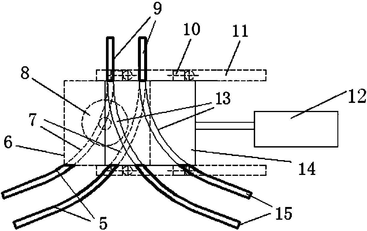 Mechanical turnout and steering method applied to high temperature superconducting maglev system