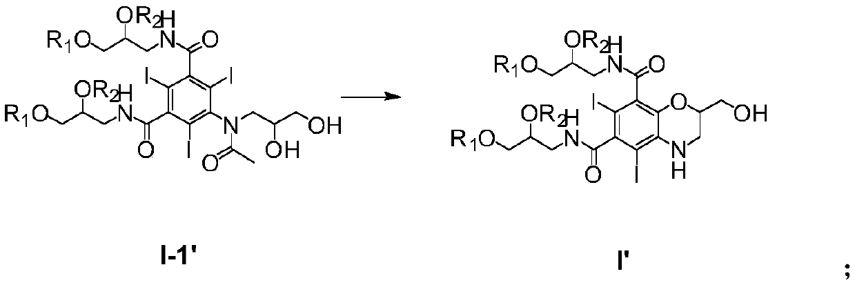 Preparation method of iohexol impurity I