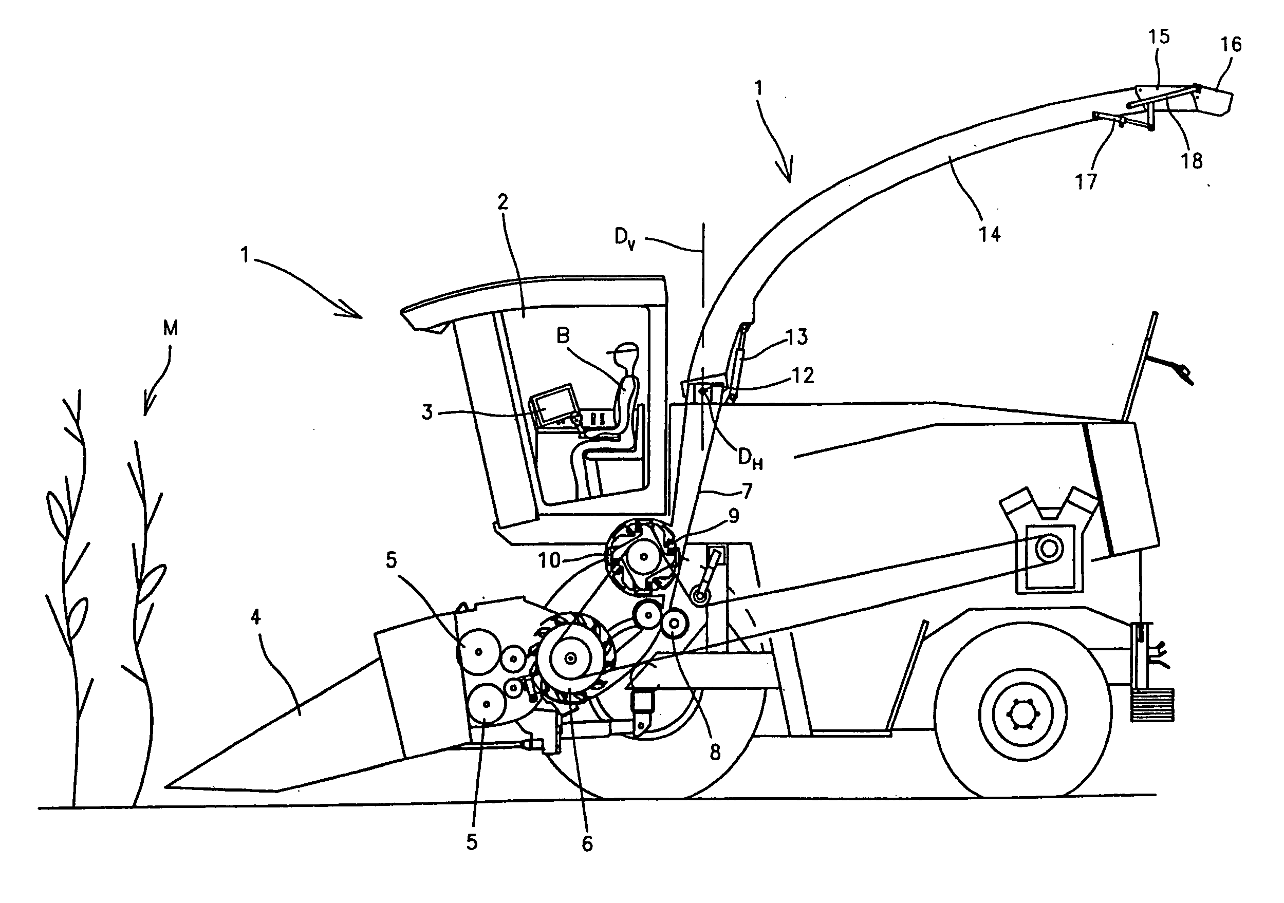 Method for transferring crop material