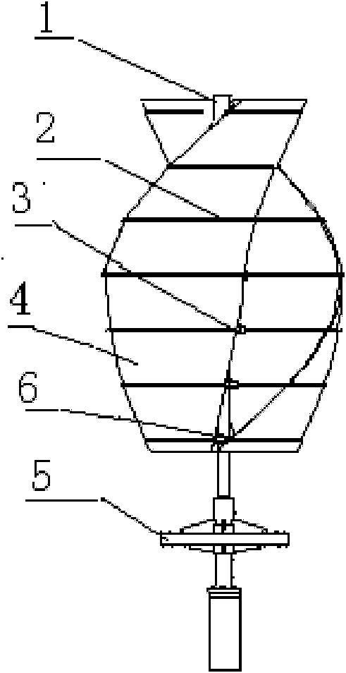 Method for manufacturing spiral swivel vertical shaft wind power generator device