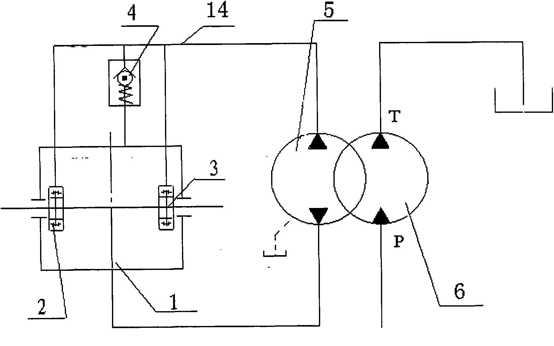 Forced lubrication system for cutting speed reducer of tunneller