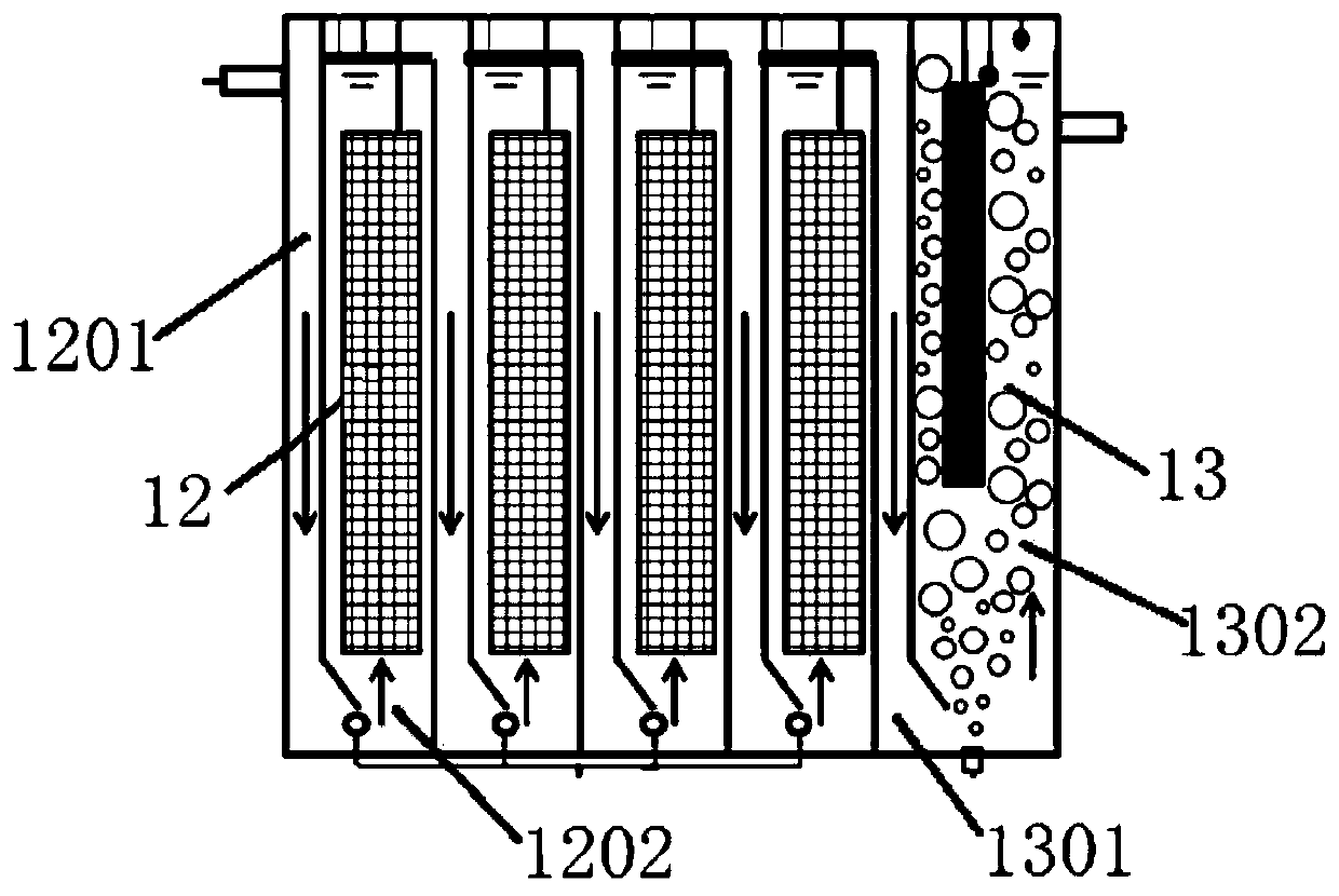 Anaerobic ex-situ electro-release iron membrane bioreactor sewage advanced treatment and resource recovery system and method thereof