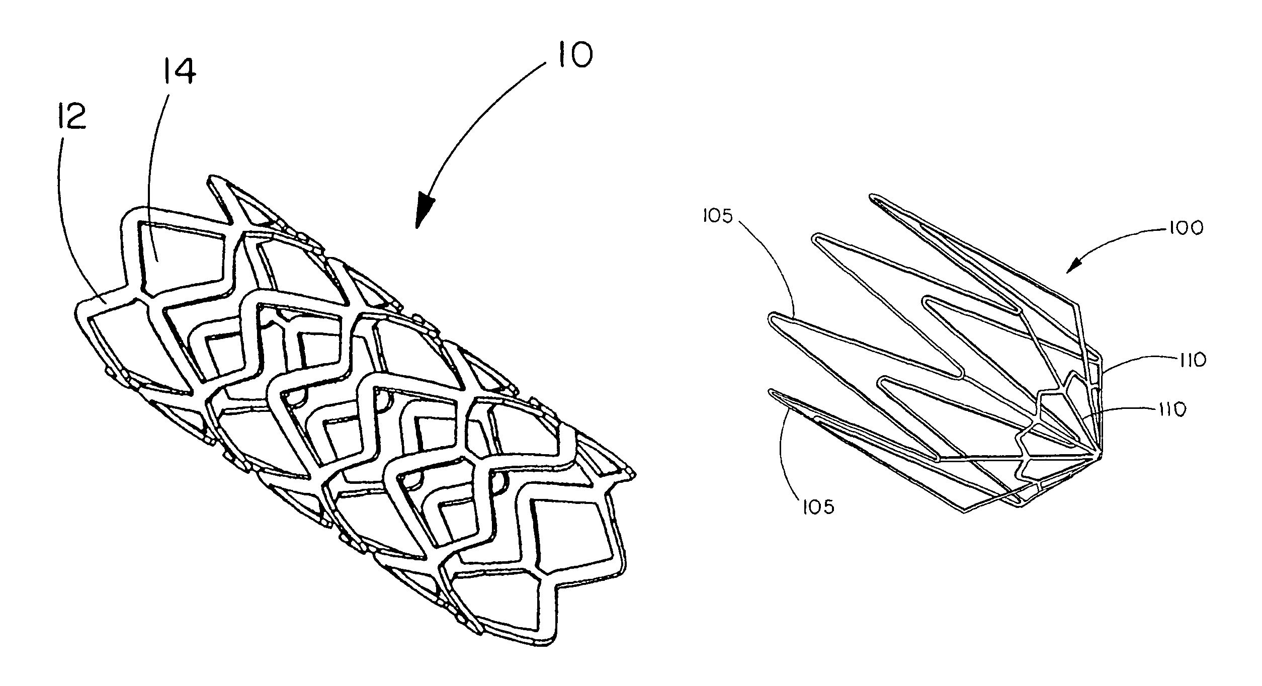 Bioabsorbable self-expanding endolumenal devices