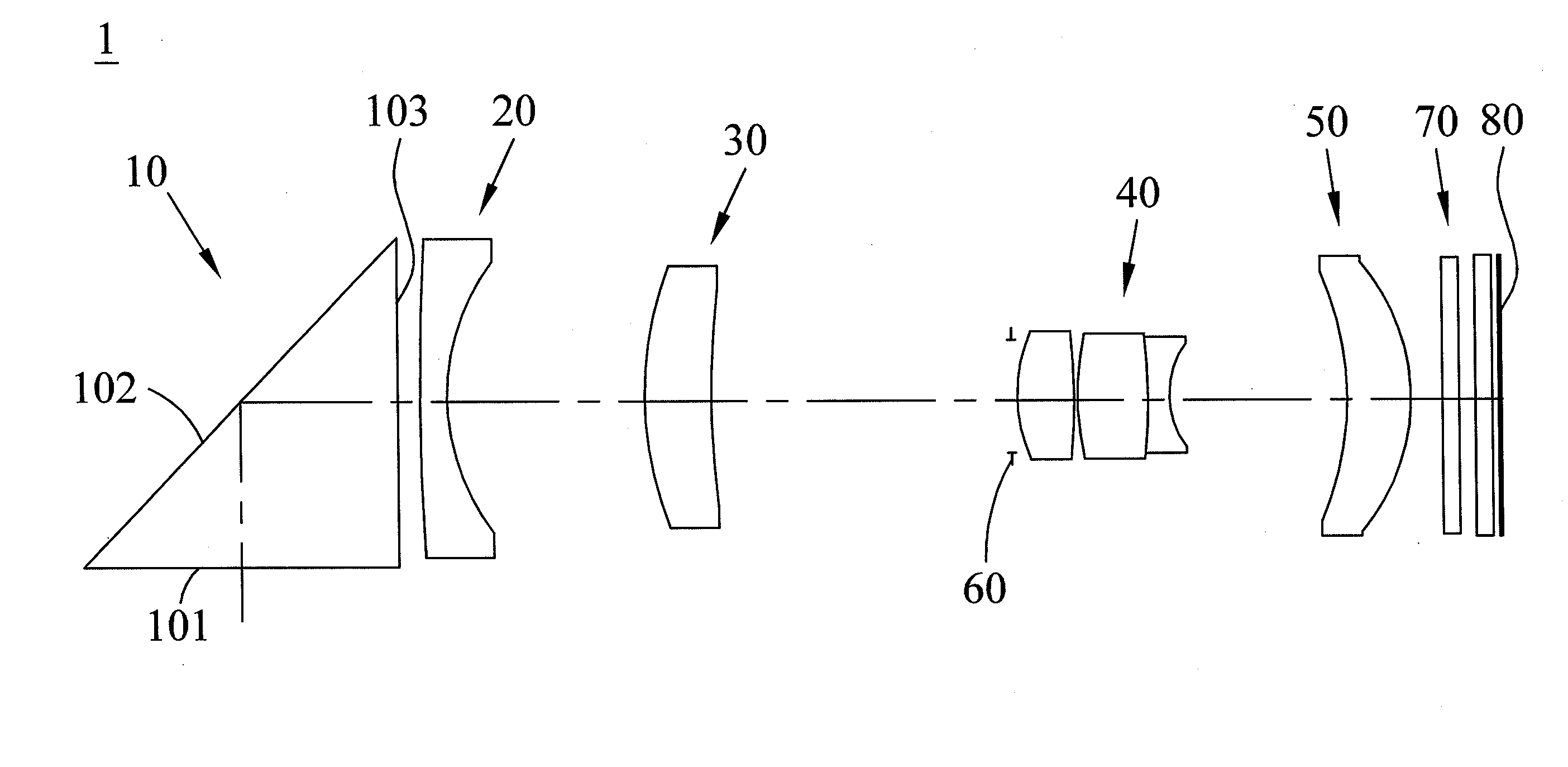 Optical lens assembly for capturing images and image capture device therewith