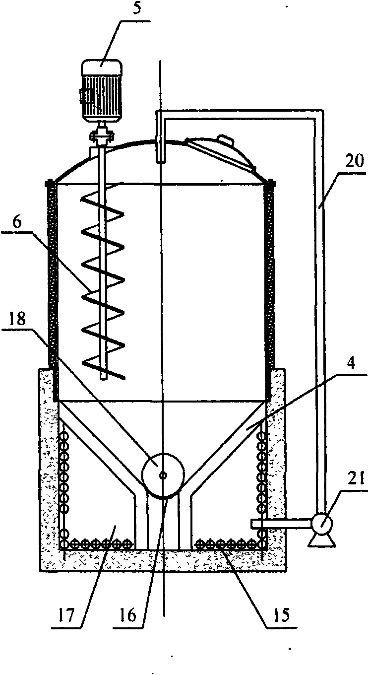 Dry type anaerobic fermentation tank