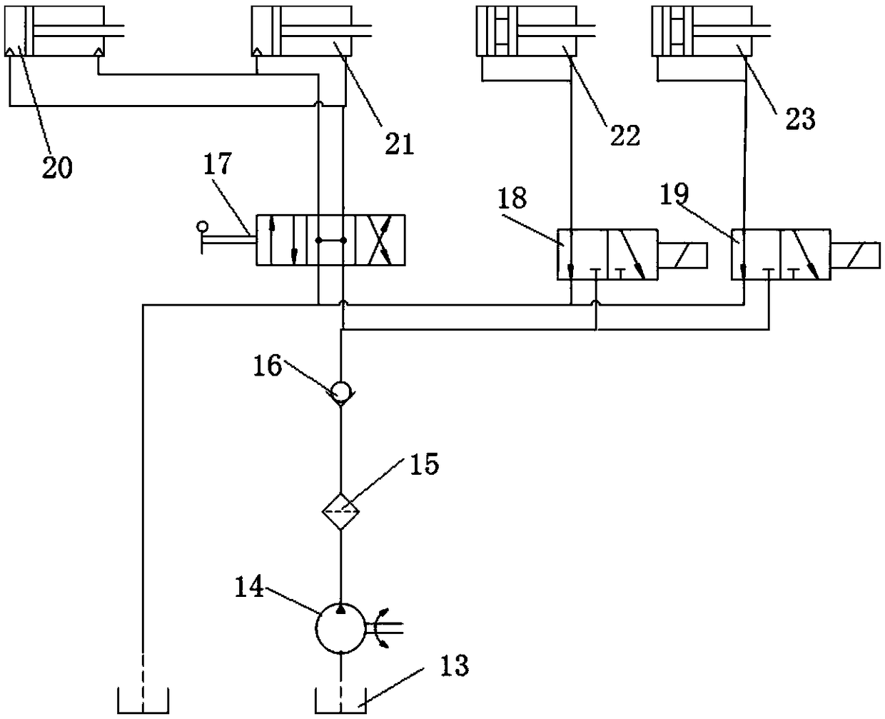 Mechanical hydraulic and active differential grouping hybrid steering system for multi-axle hybrid vehicle