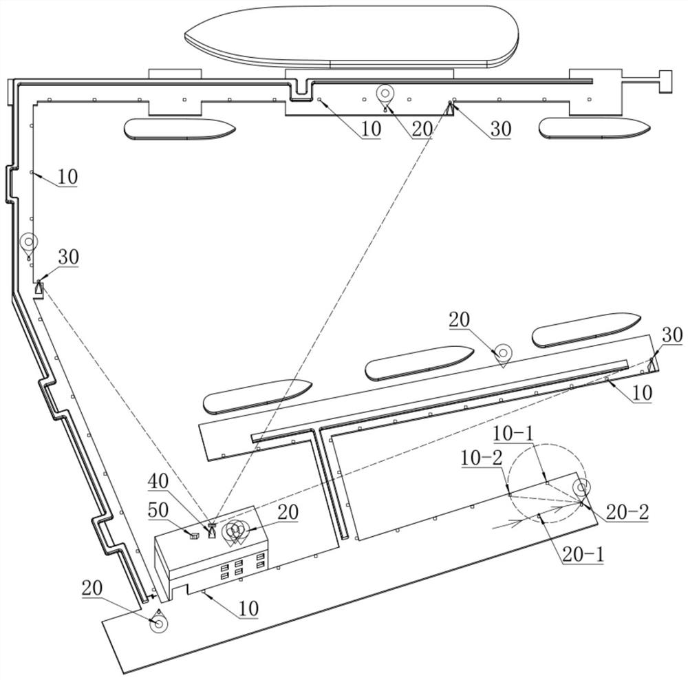 Wharf personnel three-dimensional visual monitoring system