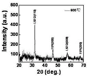 Nanostructure multifunctional ferromagnetic composite film material and preparation method