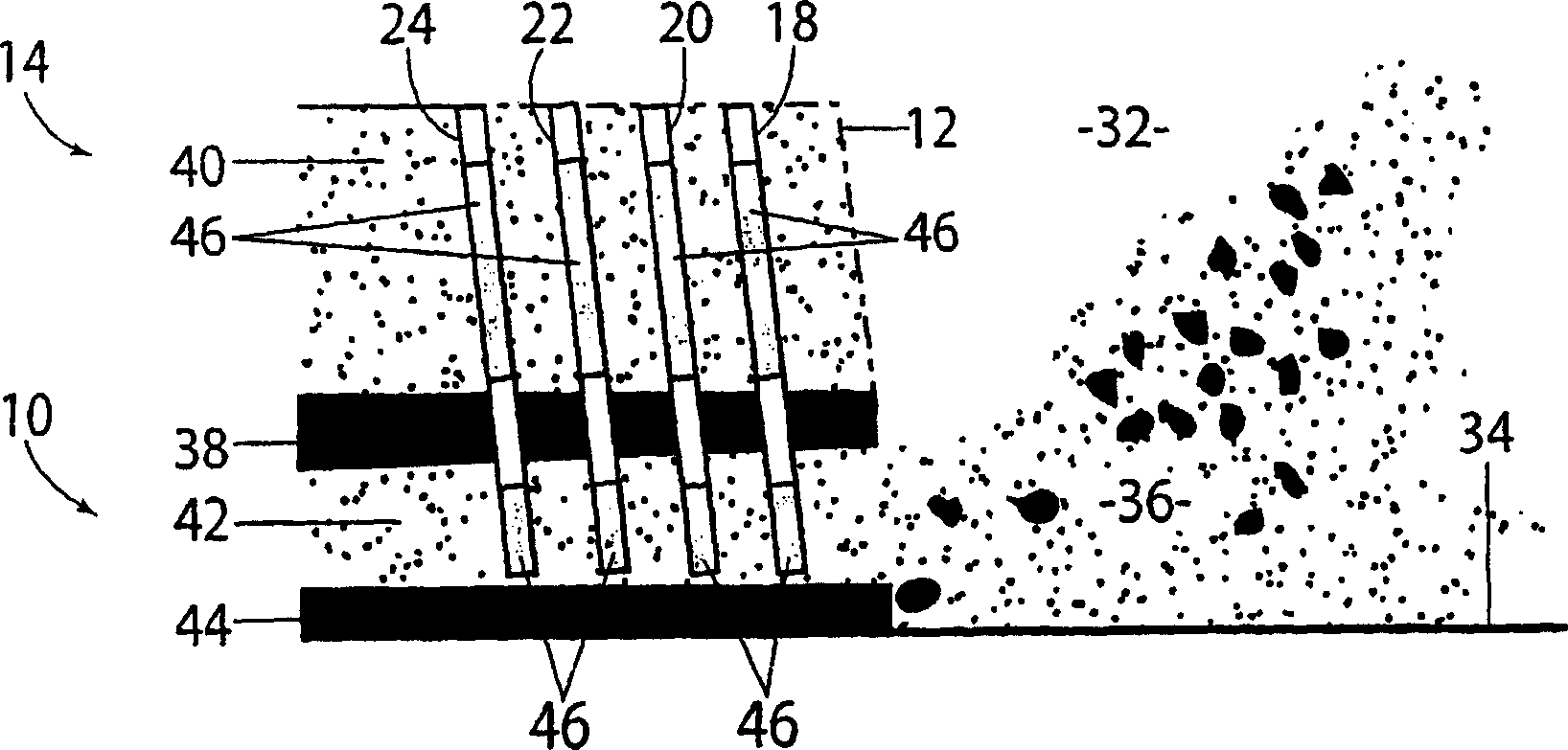 Method of blasting multiple layers or levels of rock