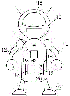 Unmanned aerial vehicle device with multi-functional robot