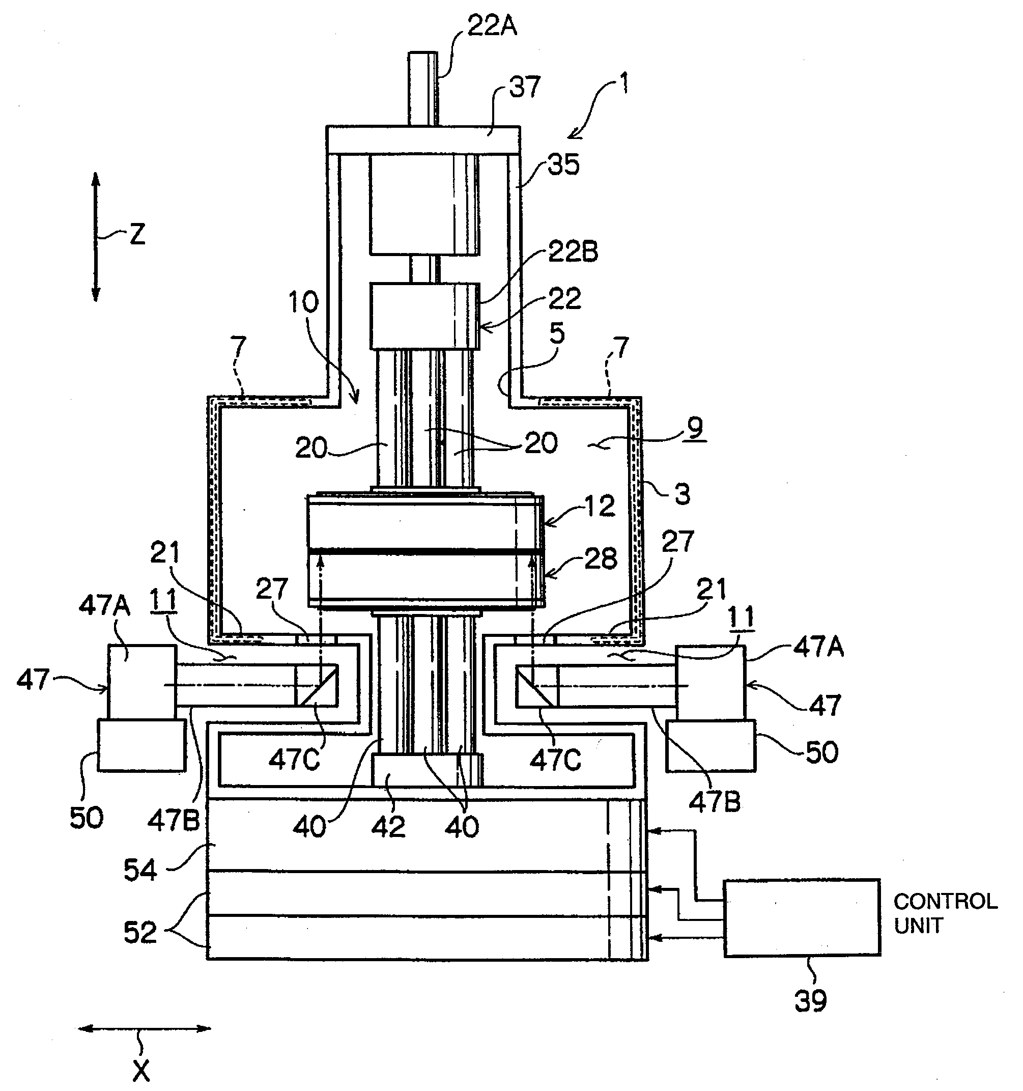 Aligning device, bonding apparatus, and aligning method