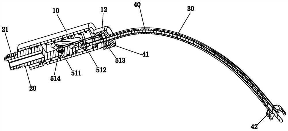 Remote force transmission assembly, control valve and kitchen and bath control system