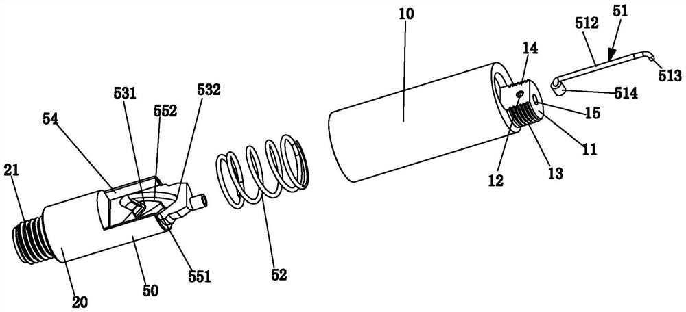 Remote force transmission assembly, control valve and kitchen and bath control system