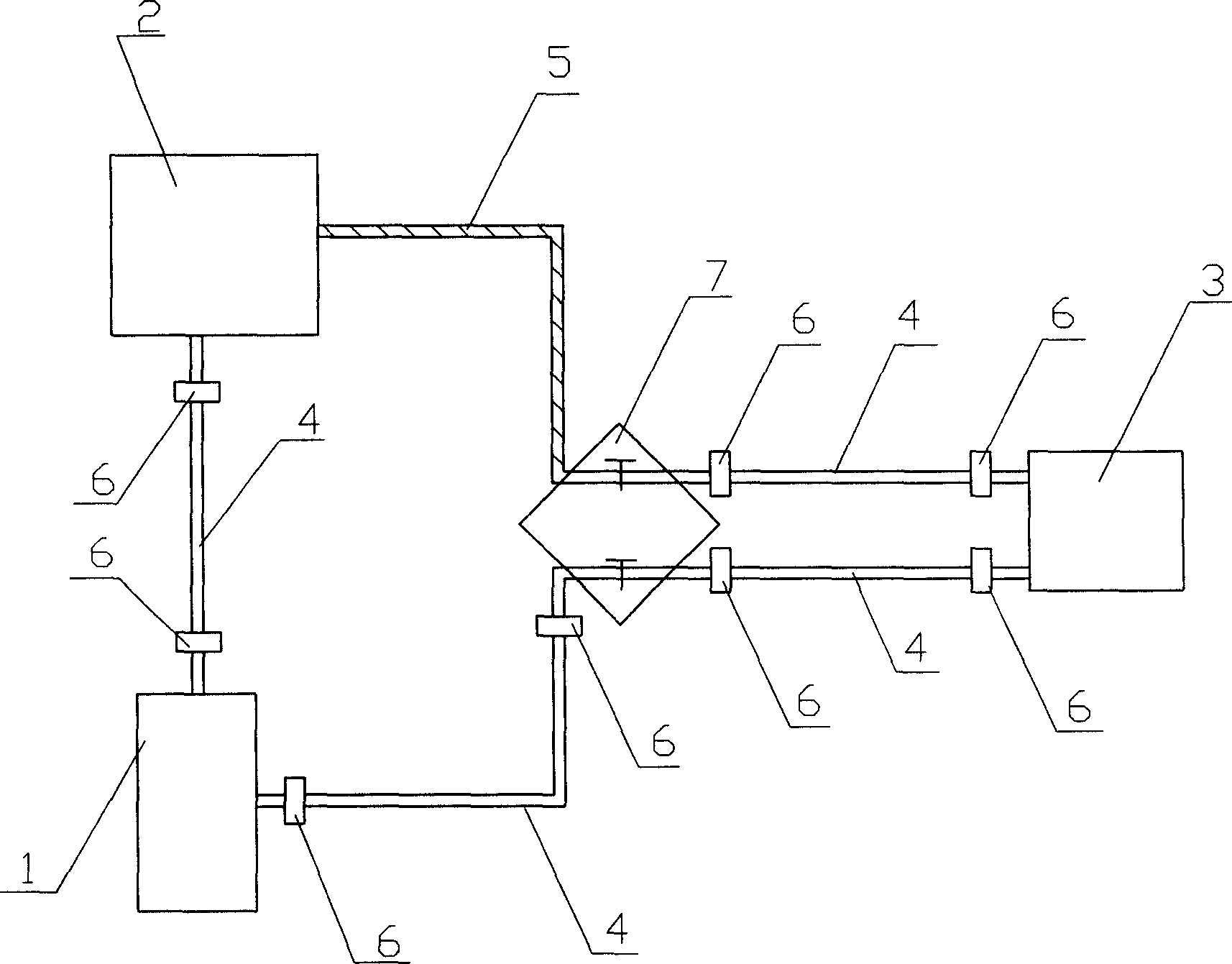 Cool heat exchanger having oscillation reducing structure