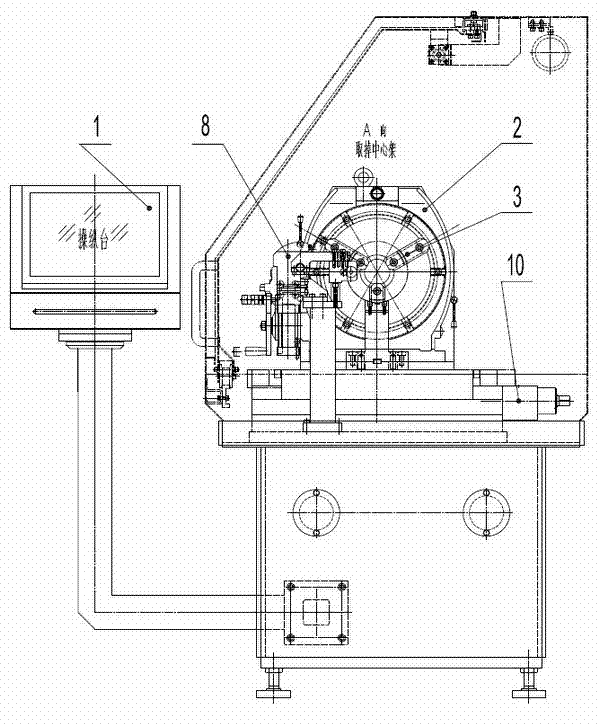 New-energy electric vehicle traction motor rotor de-weight machine