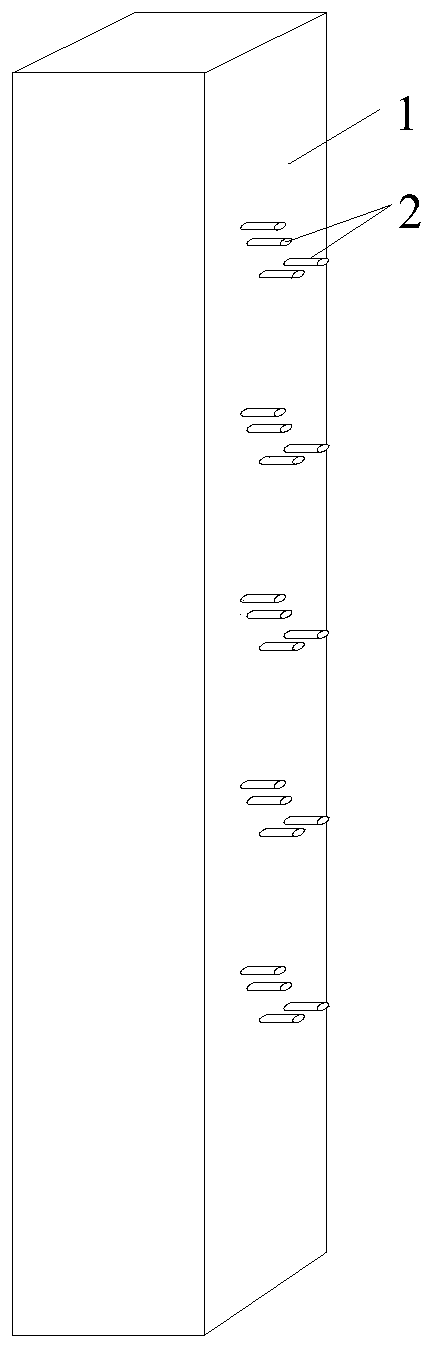 Novel pile-plate type ecological retaining wall construction method