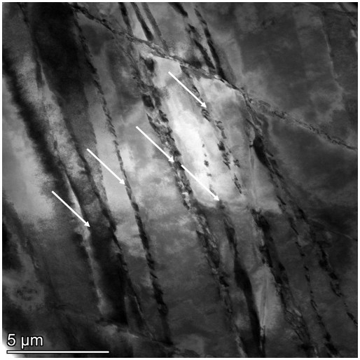 A high-strength and tough aluminum alloy with various mixed crystal structures induced by micro-shear bands and its preparation method and application