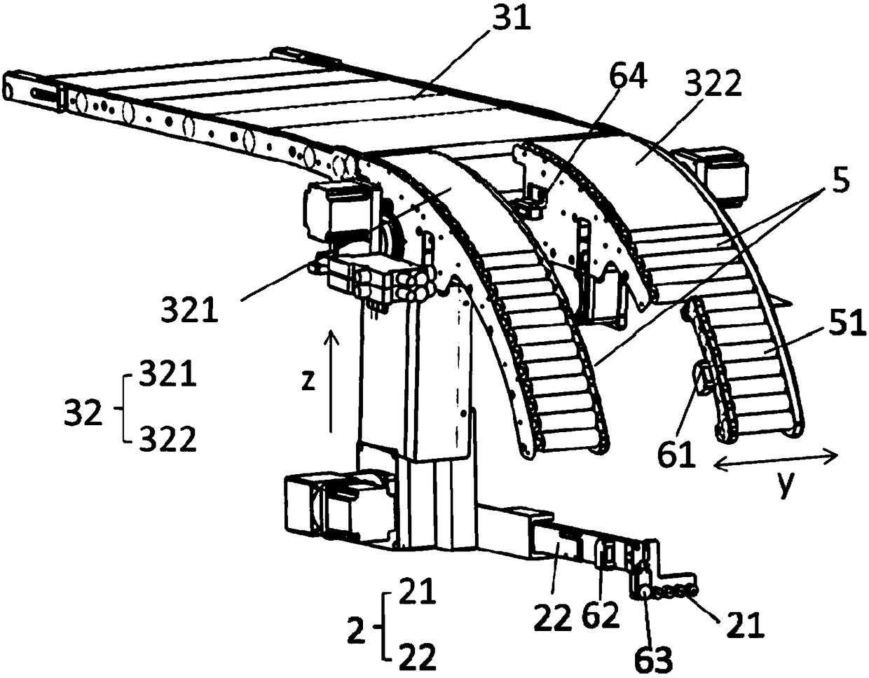 Automatic feeding device, storage vehicle, automatic feeding equipment and automatic feeding method