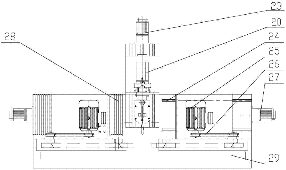 Counter-position placement abrasive belt grinding robot