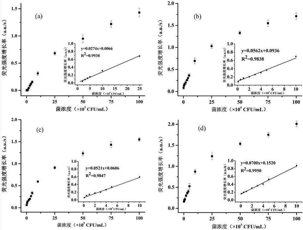 Method for detecting pathogenic bacteria in foods by isothermal rapid amplification