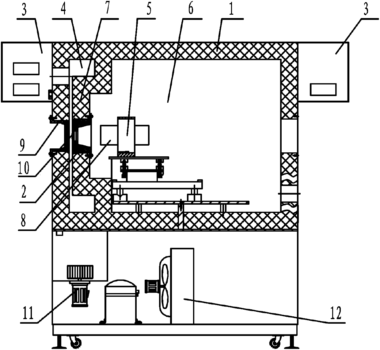 Thermal barrier tester of infrared imaging device