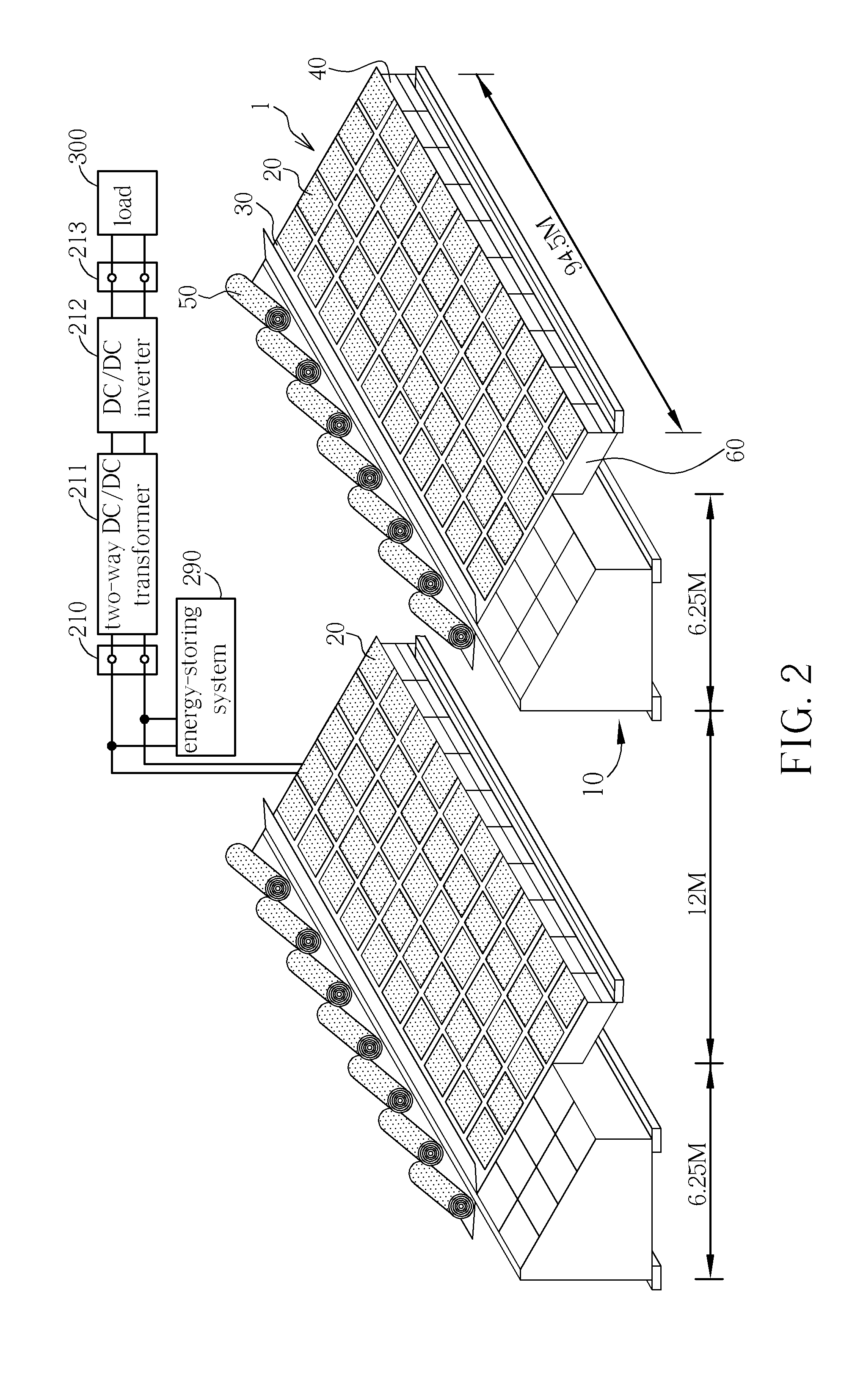 Photovoltaic greenhouse structure