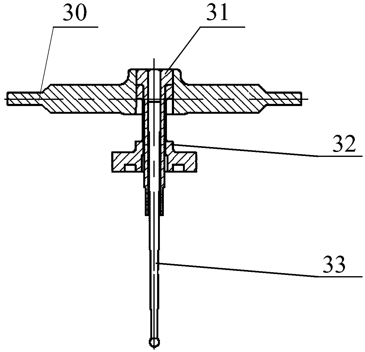 Integrated stiffness testing device for servo valve armature component