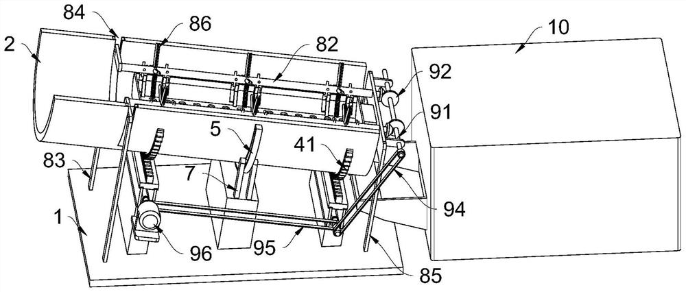 Movable construction waste crushing and recycling device