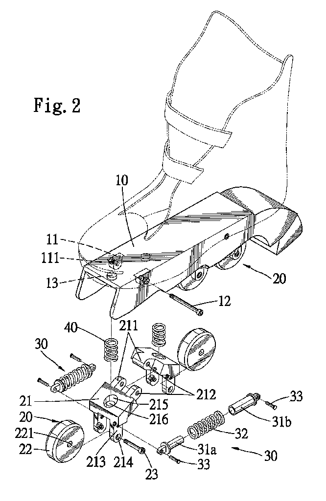 Cushion for in-line skate