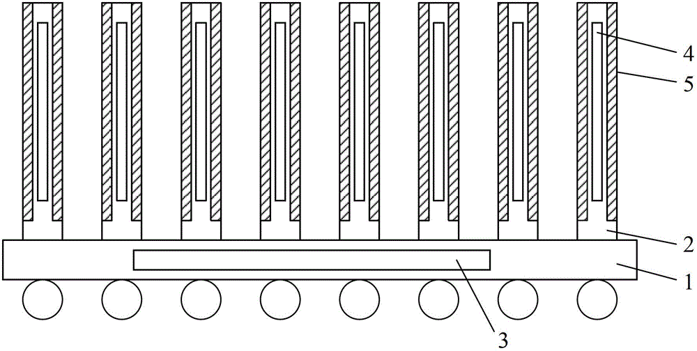 Chip stacking and packaging structure