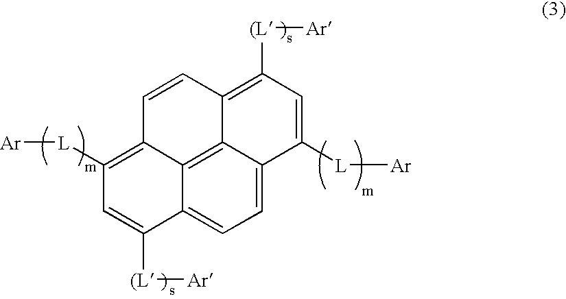 Asymmetric pyrene derivative and organic electroluminescence device employing the same