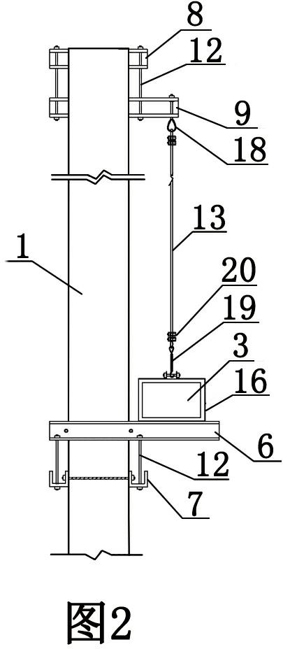 Steel wire hanging frame and construction method thereof