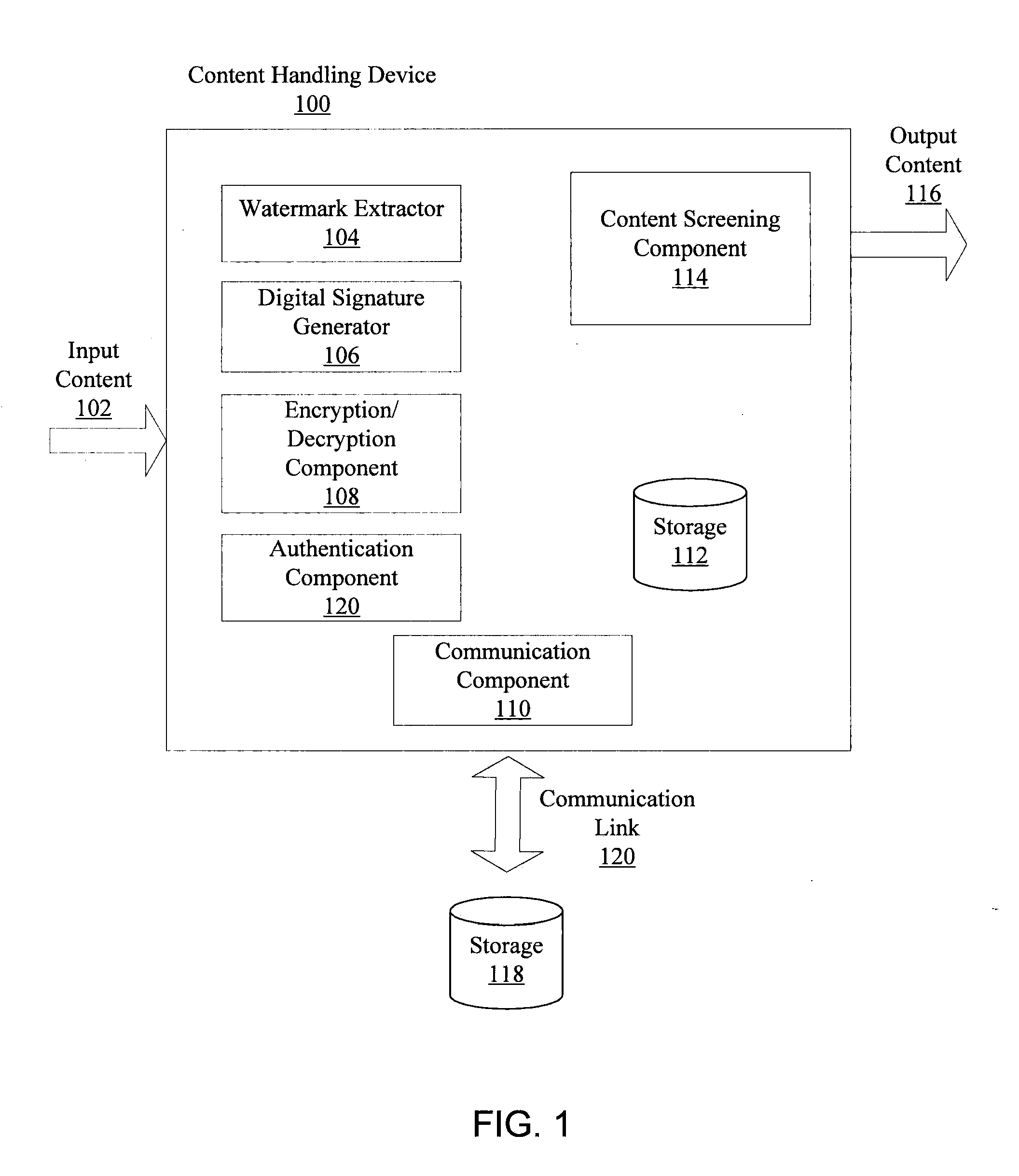 Watermark extraction and content screening in a networked environment