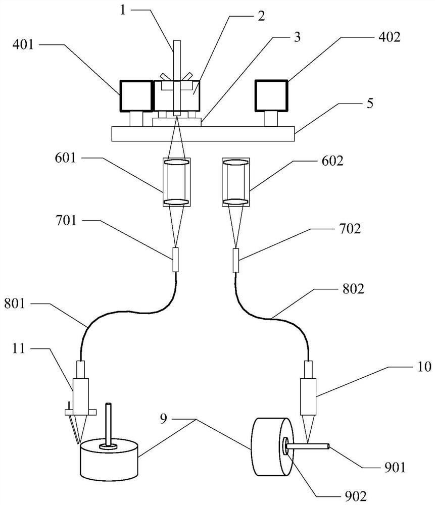 An electrolytic capacitor manufacturing device and method integrating laser cutting and welding