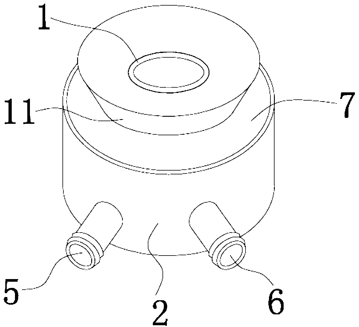 Output lens cooling device of carbon dioxide laser