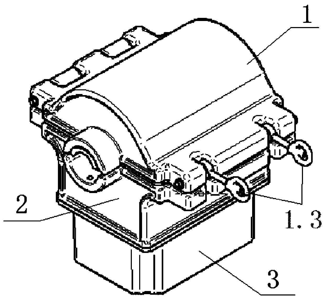 Housing structure of DPMU distribution network synchronous phasor measuring device