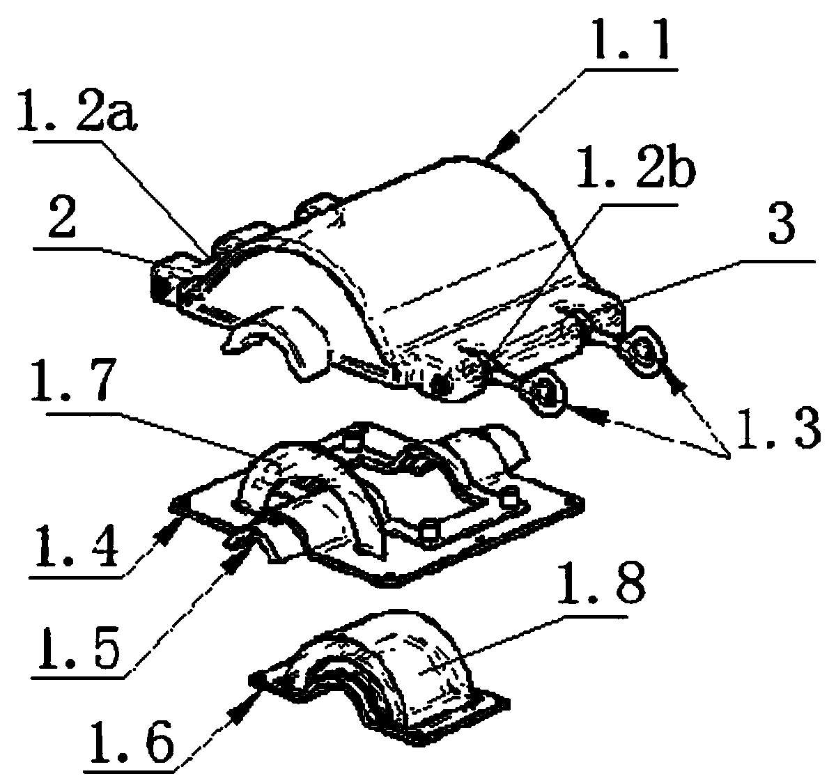 Housing structure of DPMU distribution network synchronous phasor measuring device