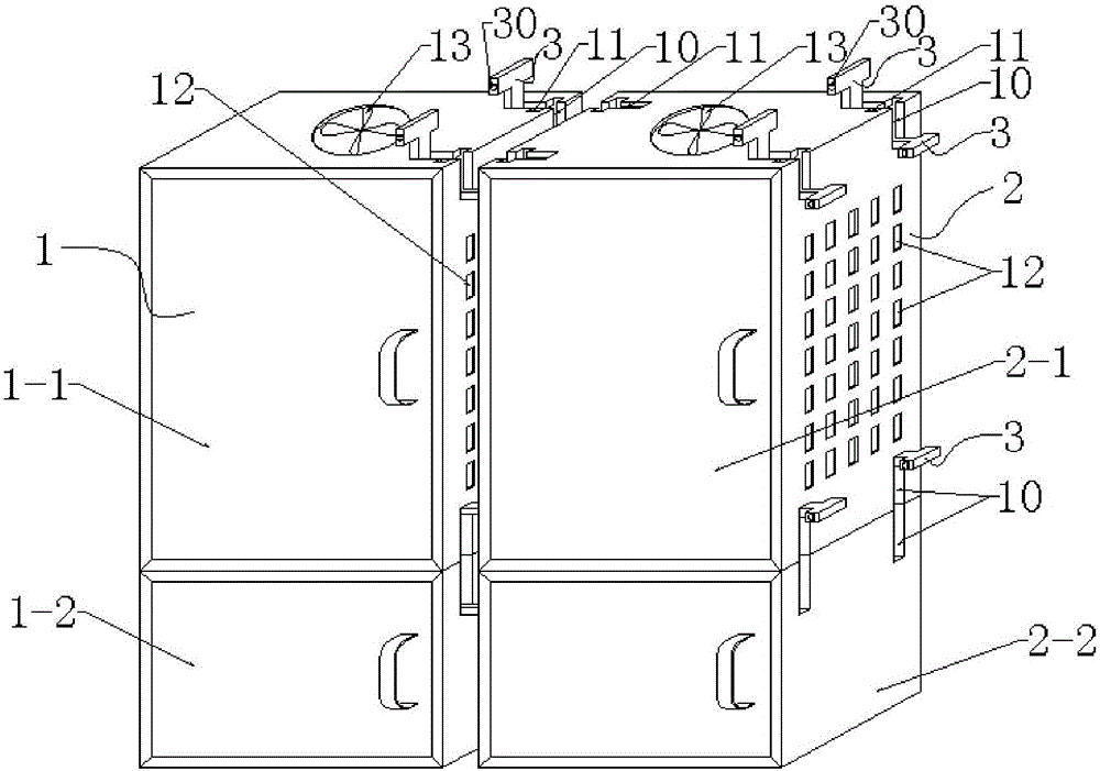 Splicing type combined power distribution cabinet