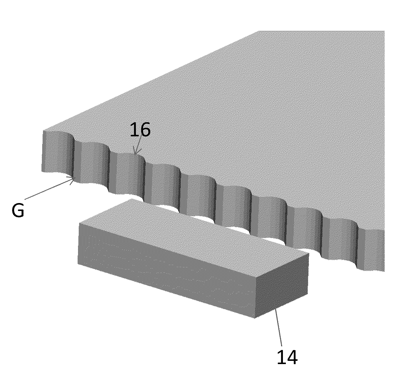 Asymmetric serrated edge light guide film having circular base segments