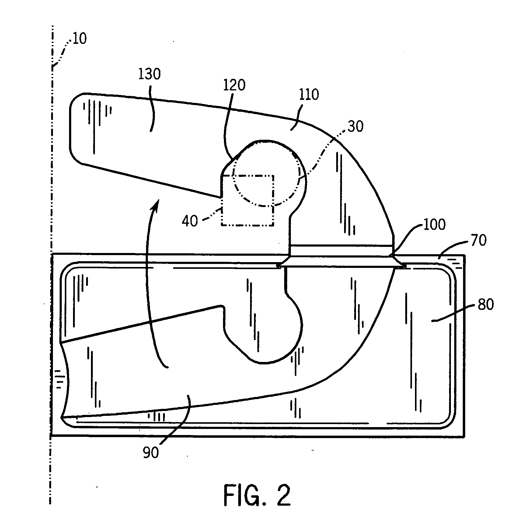 Sheeted cleaning media dispenser with rotation limiting hanger